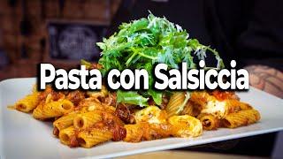 Pasta con Salsiccia Rezept | Nudeln mit italienischer Bratwurst | Rezeptvideo by Bernd Zehner