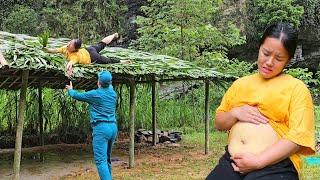 Heavy storms destroyed Ngoc's house. It was a difficult journey to rebuild the bamboo house