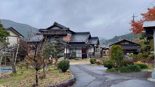 The most beautiful Japanese Countryside Relaxing Evening Walking Tour 4K HDR 2024