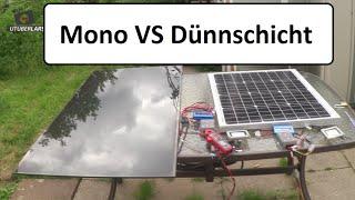 ERSTAUNLICHES ERGEBNIS! Monokristalline Solarzellen VS Dünnschicht-Module im diffusem Licht #CHECK