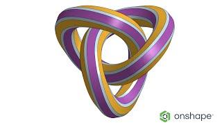 Weave a Trefoil Knot with Onshape: 3D Fit Spline & Sweep