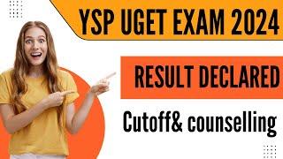 YSP UGET Exam 2024 Results Declared! YSP UGET cutoff & counselling. #uget #ysparmar