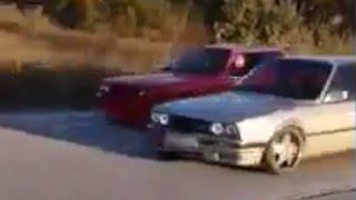 BMW E30 325i vs E30 323i Drag Race