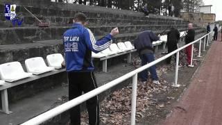 Arbeitseinsatz im Stadion des FSV Lauta - 15.04.11