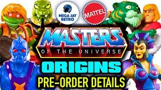 Masters of the Universe Origins Pre-Order Details - Mega Jay Retro