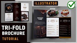  How to Create a Trifold Brochure Design in Illustrator | Adobe Illustrator Tutorial
