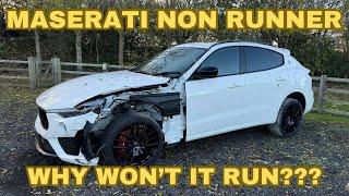 WE FAILED AND CAN'T FIX THIS WRECKED MASERATI