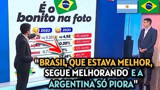 TV ARGENTINA ESPANTADA AO COMPARAR SITUAÇÕES ECONÔMICAS DE BRASIL E ARGENTINA