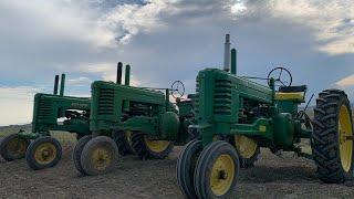 John Deere A B G side-by-side comparison and start up!