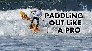 How to Paddle Out in Bigger Surf on a SUP