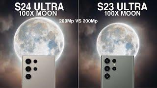 Samsung Galaxy S24 Ultra 100X Vs Samsung S23 Ultra 200Mp Super Moon Zoom Test