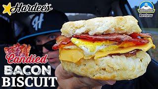 Hardee's® Candied Bacon Biscuit Review!  | What Is A SUPER Biscuit? | theendorsement