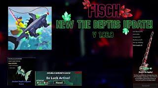 NEW DEPTHS UPDATE IN FISCH! (Depths, 3 New Rods)