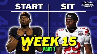 Week 15 Starts & Sits Part 1: WINNING Lineup Tips & Players to AVOID | 2024 Fantasy Football Advice