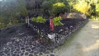 Marae Arahurahu - Paea - Tahiti aerial video