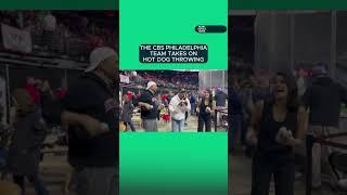 The CBS Philadelphia team takes on hot dog throwing