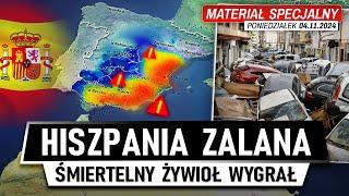 Hiszpania POD WODĄ - Wielka POWÓDŹ NISZCZY kraj