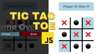 Build Tic Tac Toe Game Using JavaScript, CSS & HTML | Project #28/100