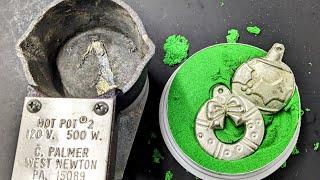 Open Mold Metal Casting on Kinetic Sand using Pewter