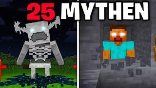 Ich teste 25 GRUSELIGE MINECRAFT MYTHEN die du nicht glauben wirst!