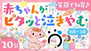 【赤ちゃんが喜ぶ歌】赤ちゃんがピタッと泣きやむ音楽ö｜0歳/1歳/2歳/3歳｜笑顔で知育｜baby songs【知育】