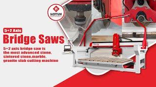 5+2 axis bridge saw,stone cnc router,stone fabrication equipment machine