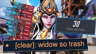 When the enemy calls you bad on Widowmaker in Overwatch 2
