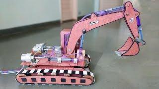 How to Make a Remote Control Hydraulic Excavator / JCB at Home