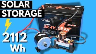 DIY Low to High Voltage Solar Charging, with Li Time 38.4V 55Ah LiFePo4 Battery