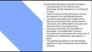 Lesson 3   Constructivist Theory in Teaching Mathematics in the Mathematics Grade