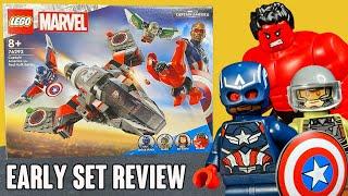 EARLY REVIEW: LEGO Captain America vs RED HULK Battle Set 76292