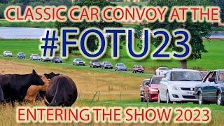 A Convoy Of Classic Cars Arriving At The Festival Of The Unexceptional 2023 - #FOTU