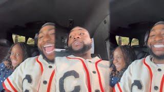 Davido & Daughter Hailey Karaoke Session Vibing To Rema Hehehe As Drive Atlanta