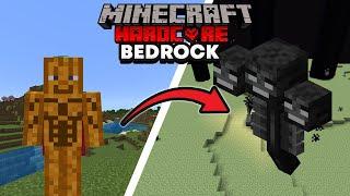 DESPERATELY TRYING NOT TO DIE IN HARDCORE BEDROCK EDITION