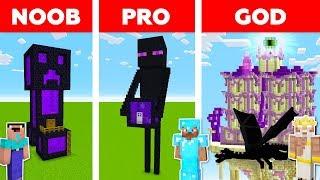 Minecraft NOOB vs PRO vs GOD: ENDERMAN PORTAL HOUSE in Minecraft / Animation