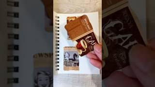 Creative Journaling ASMR brown #asmr #journaling #shorts #creativejournaling #scrapbooking