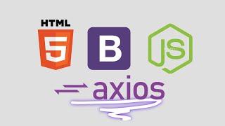 HTML, JavaScript with Bootstrap simple CRUD Operations with Axios