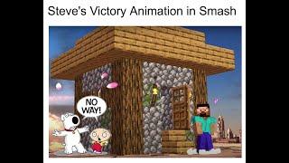 Basically Steve's Victory Animation in Smash