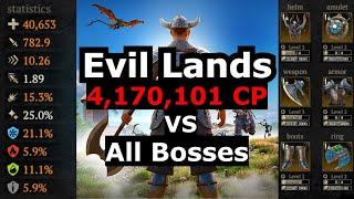 Evil Lands - 4,170,101 CP vs All Bosses (1-6 Map)