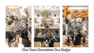 NEW YEARS EVE DECORATIONS IDEAS ON A BUDGET | WALMART + DOLLAR TREE