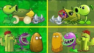Random All Team Plants PVZ 1 vs PVZ 2 - Who Will Win? - Which Version 's Strongest?