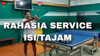 latihan service isi pendek tenis meja pemula