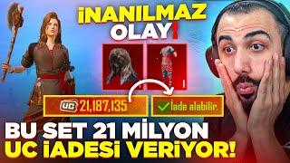 21.000.000 UC İADESİ VEREN YENİ SET GELDİ!!  İMKANSIZ EFSANE OLAY | PUBG MOBILE