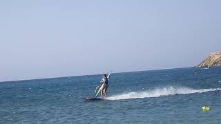 Oldschool freestyle windsurfing