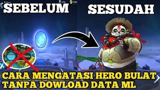 CARA MENGATASI HERO BULAT TANPA DOWLOAD DATA ML