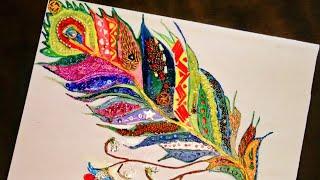 How to make fascinate feather craft | glorious creating creative