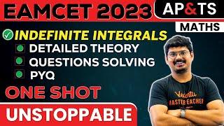 Indefinite Integrals One Shot | Maths| EAMCET 2024 | Telangana and AP | Goutham Sir