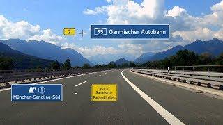  B2 + A95: AS München-Sendling-Süd - Garmisch-Partenkirchen (3.5x)
