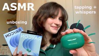 ASMR ~ Unboxing Raycon Everyday Earbuds! (Box Tapping, Whispers)