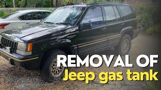 HOW TO Removal of Jeep Grand Cherokee Fuel Tank